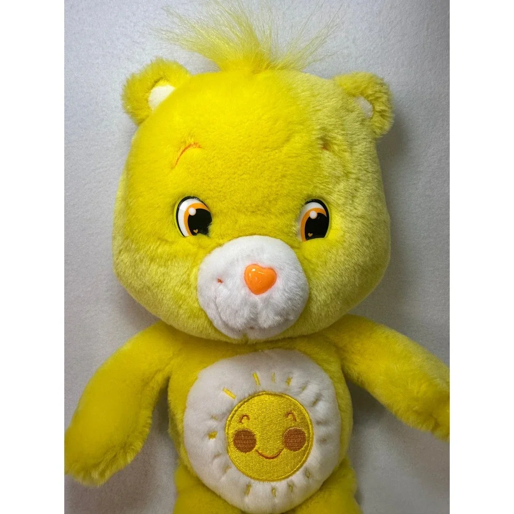 Care Bears Funshine Bear Yellow Plush 14 inch‎ Stuffed Animal 2007 Play Along